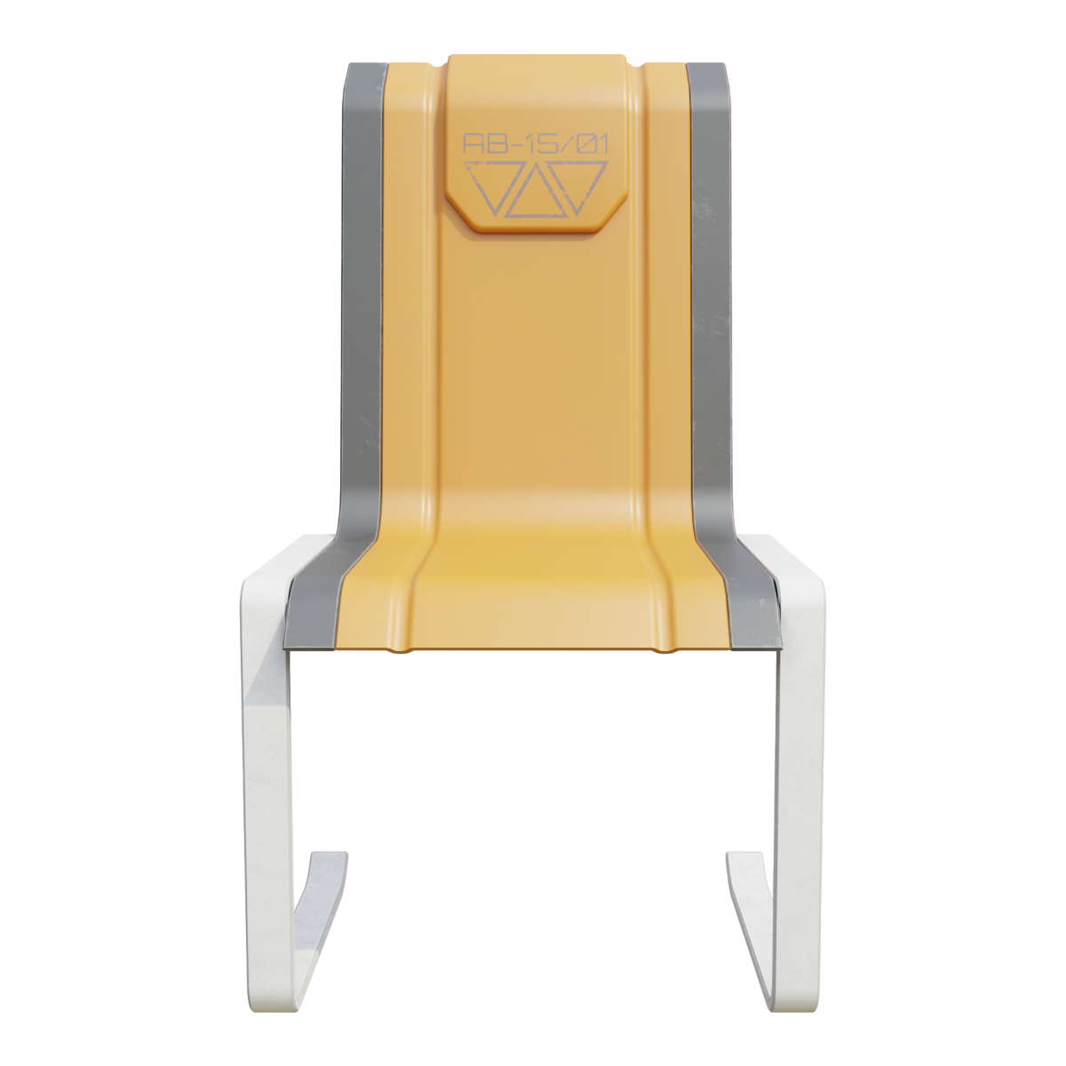 Science and technology sense metal single seat simple high back sci-fi chair