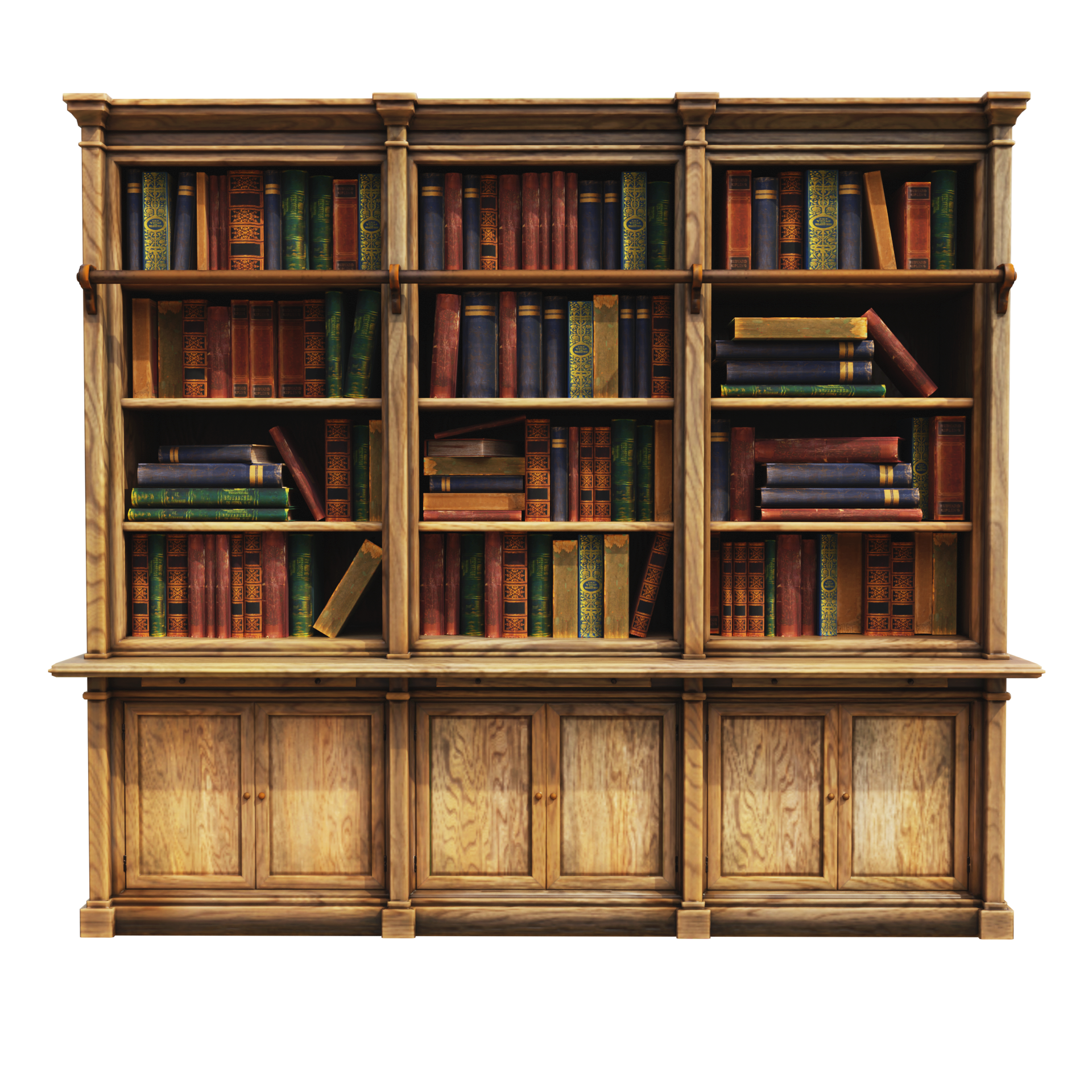 American Solid Wood Bookcase Floor Bookcase Bookcase Bookshelf Cabinet