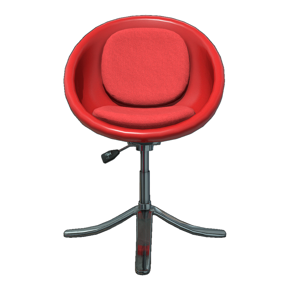 Red Leather Art Bar Chair Elevator Chair Swivel Chair Front Desk Swivel Round Chair