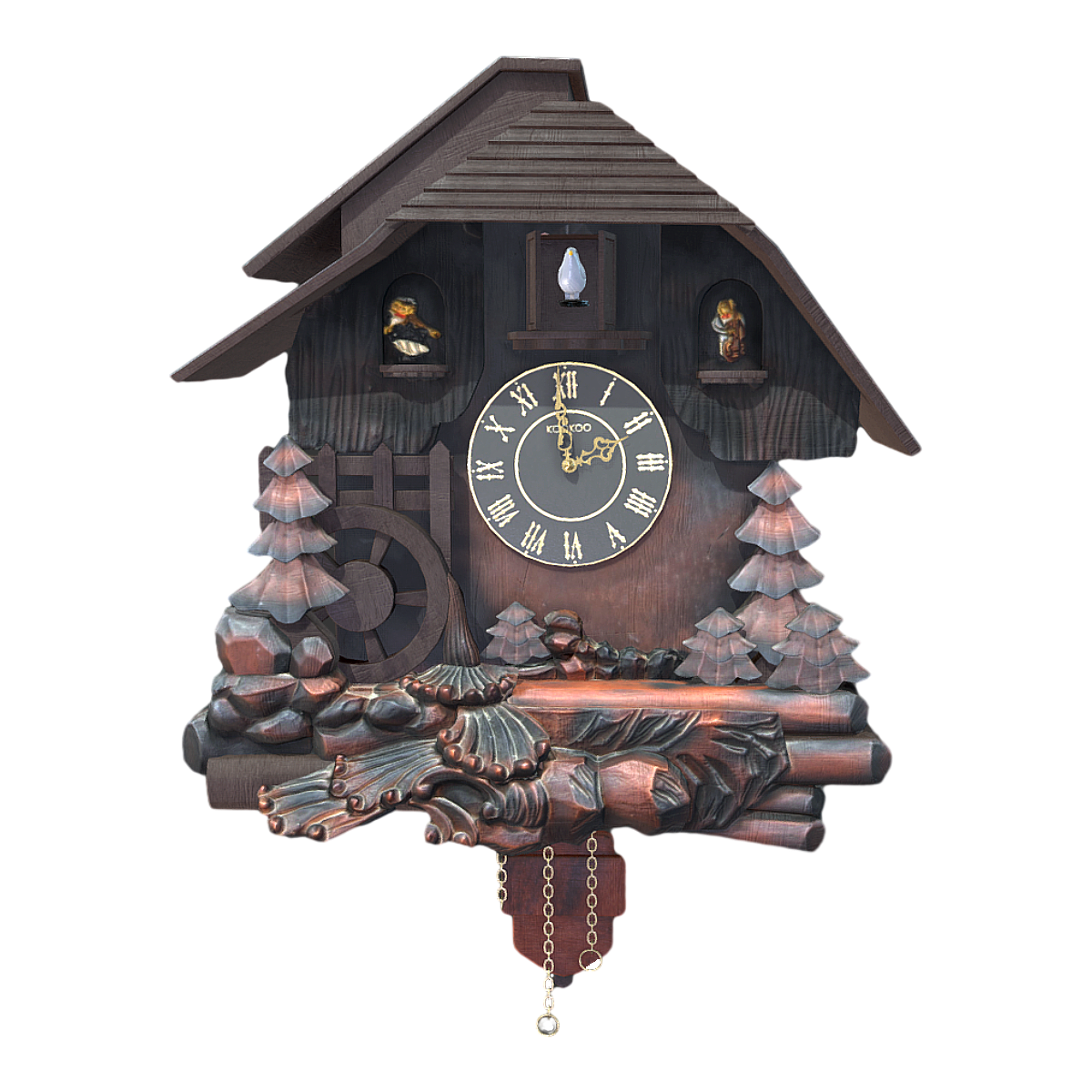 European-style Cuckoo Wall Clock Hour Time Creative Goo Goo Clock Wall Clock