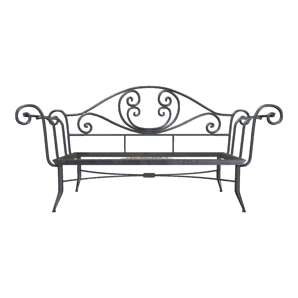 Wrought Iron Leisure Chair Double Chair Balcony Chair Park Backrest Chair