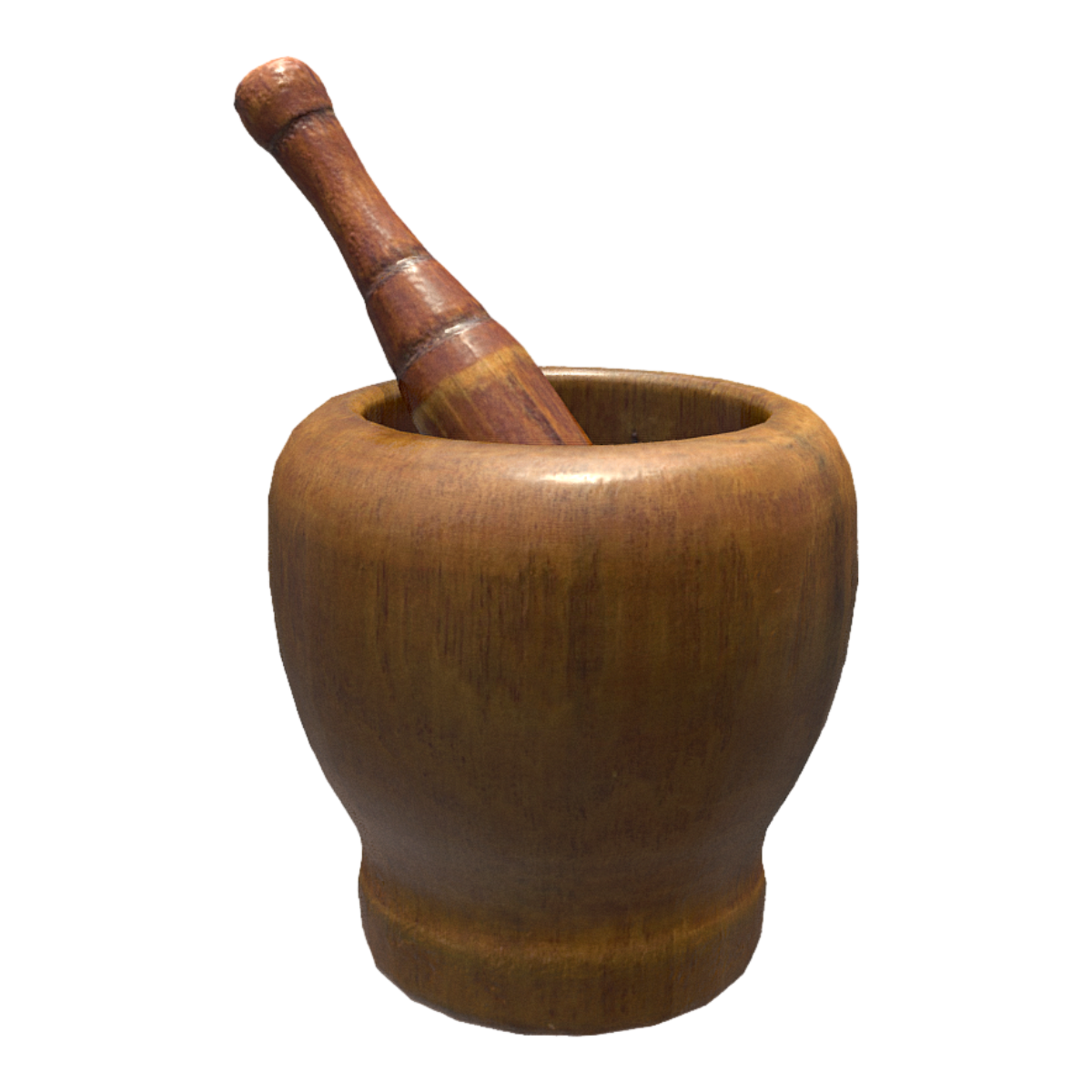 Solid Wood Whole Wood Garlic Pot Garlic Press Manual Garlic Grinding Bowl