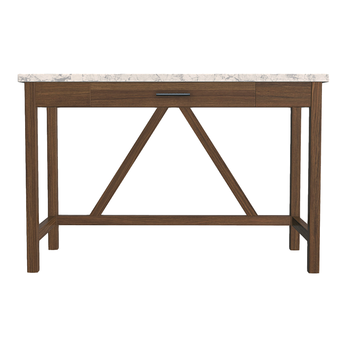 Modern Minimalist Rock Slab Solid Wood Table Rectangular Marble Table