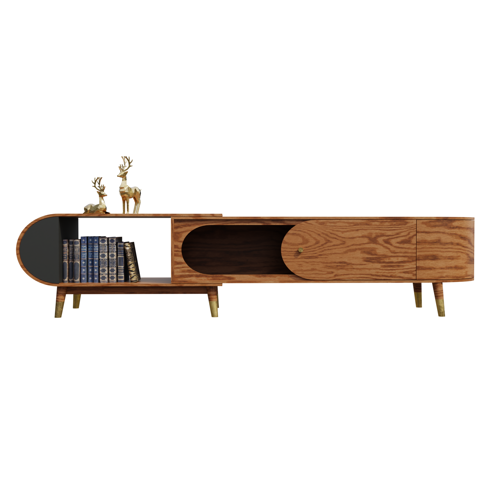 Nordic Solid Wood TV Cabinet Floor Cabinet Decoration Storage Cabinet