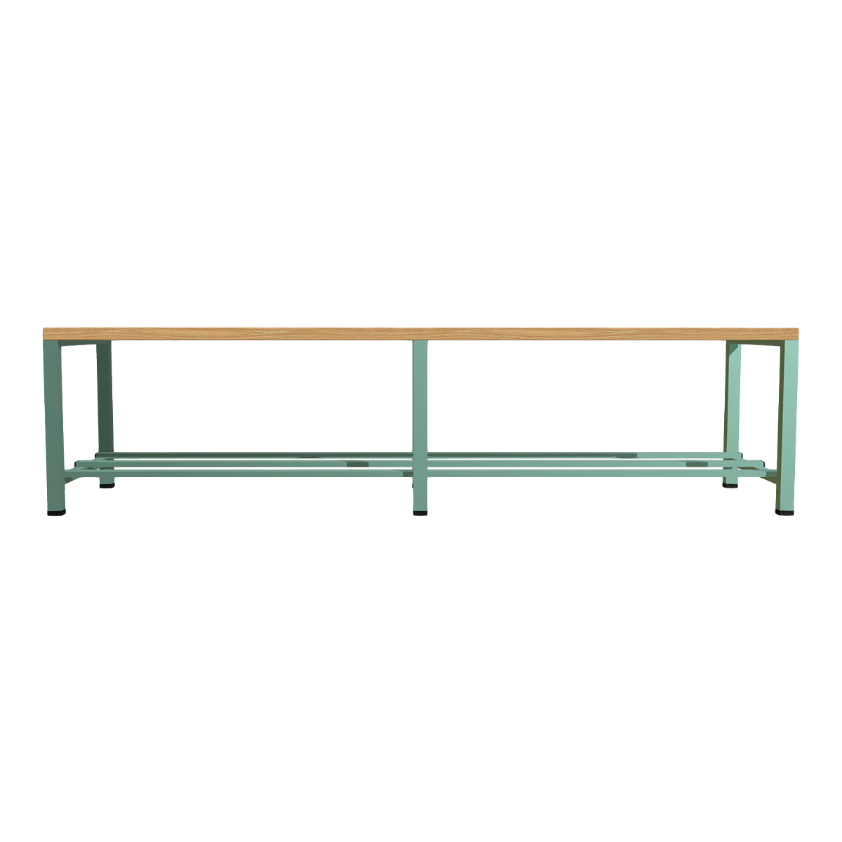 Green Iron Dressing Room Sitting Stool Bench Steel Wood Bench