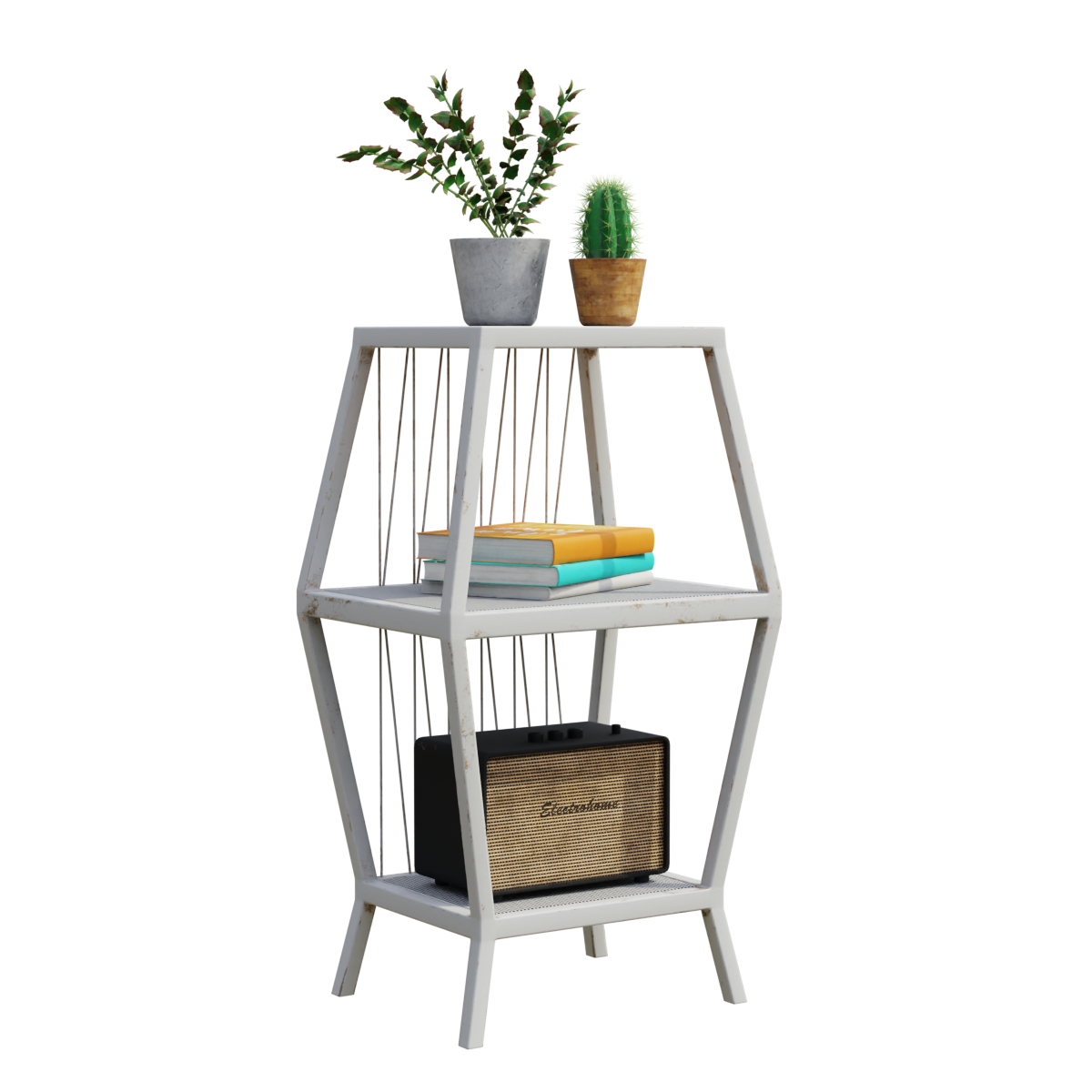 Wrought Iron Storage Rack Living Room Bedside Table Storage Rack Simple Magazine Rack Multi-Layer Floor Bookshelf