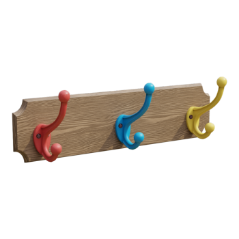 Colorful Solid Wood Coat Rack Hook Door Hood Wall Hook