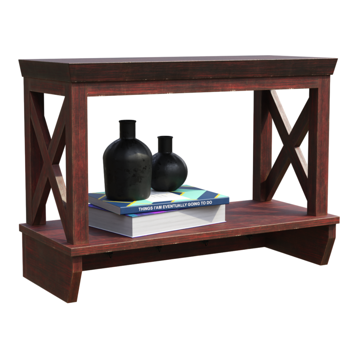 Solid Wood Tea Shed Flower Rack Teapot Antique Rack Tea Set Storage Rack