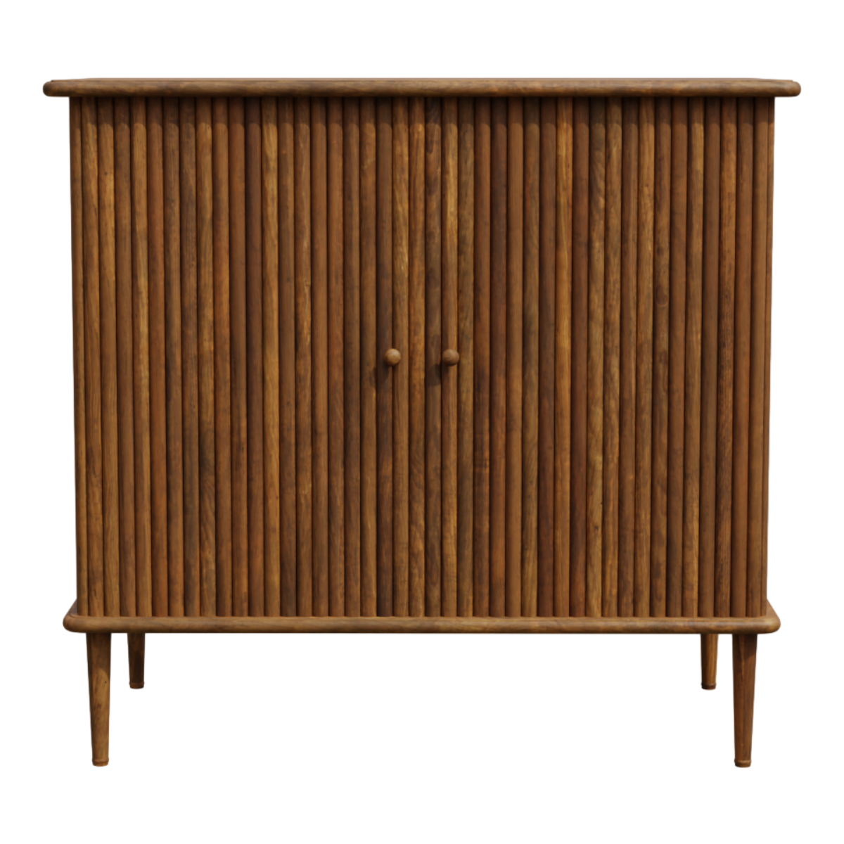 Walnut Solid Wood Modern Simple Flat Door Shoe Cabinet Small Apartment Light Luxury Door Entrance Locker