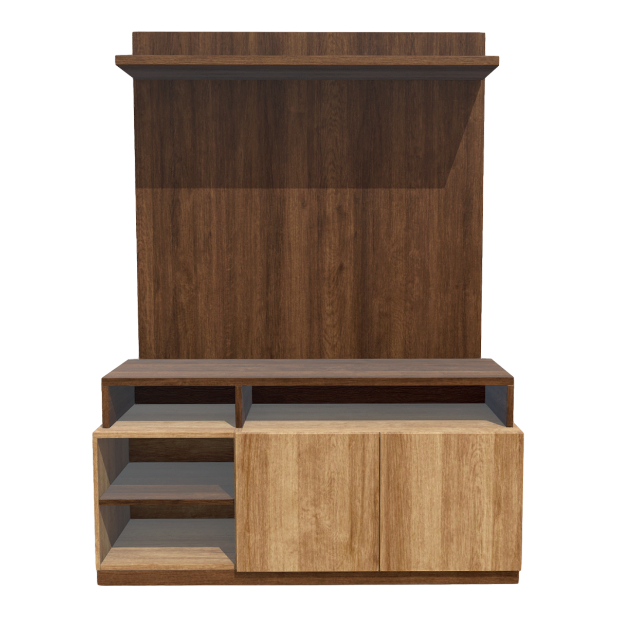 Full solid wood living room TV wall TV cabinet combination