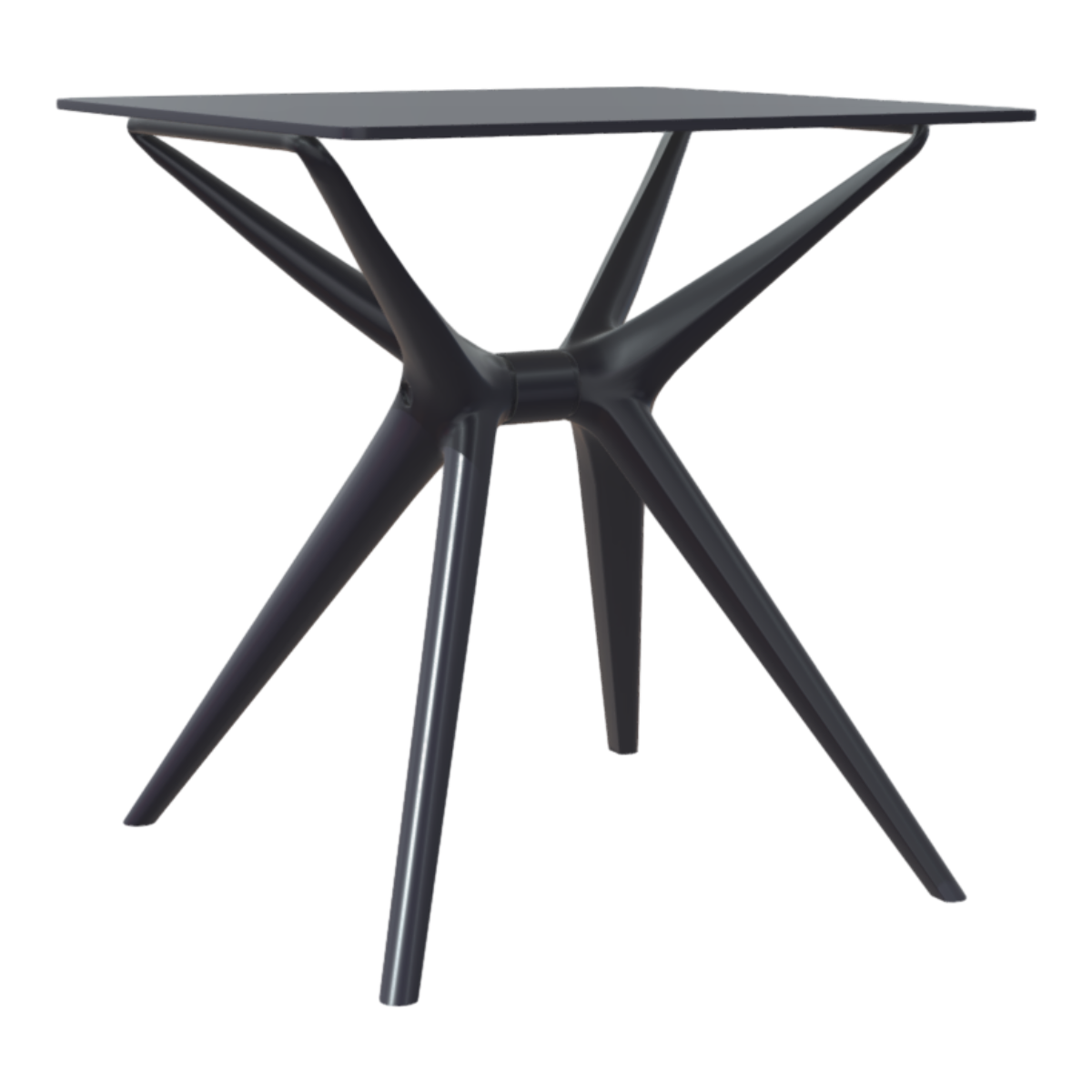 Black Mattlife Outdoor Nordic Dining Table Internet Celebrant INS Square Table