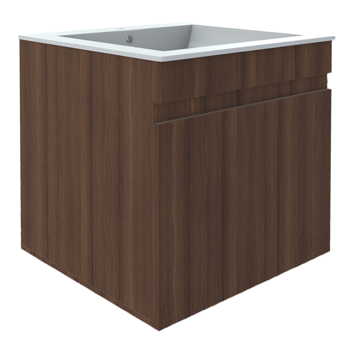 Solid Wood Basin Bathroom Cabinet Ceramic Wash Basin Locker Integrated