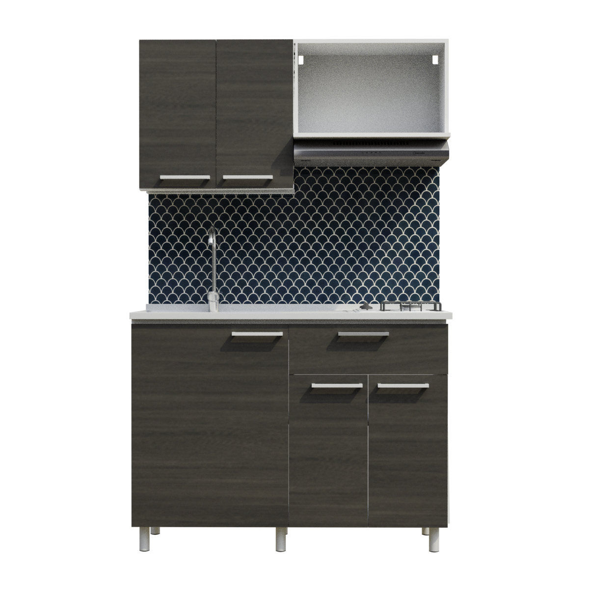 Kitchen Furniture Combination Storage Cabinet Wash Sink Hanging Cabinet Integrated Combination