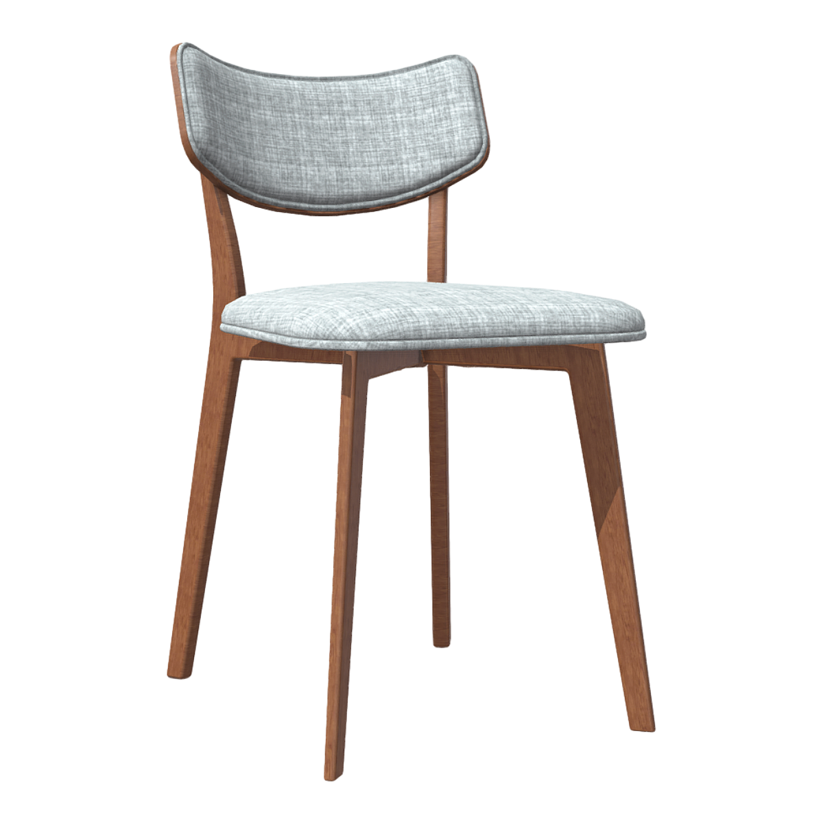 Solid Wood Dining Chair Oak Dining Chair Simple Vintage Fabric Dining Chair