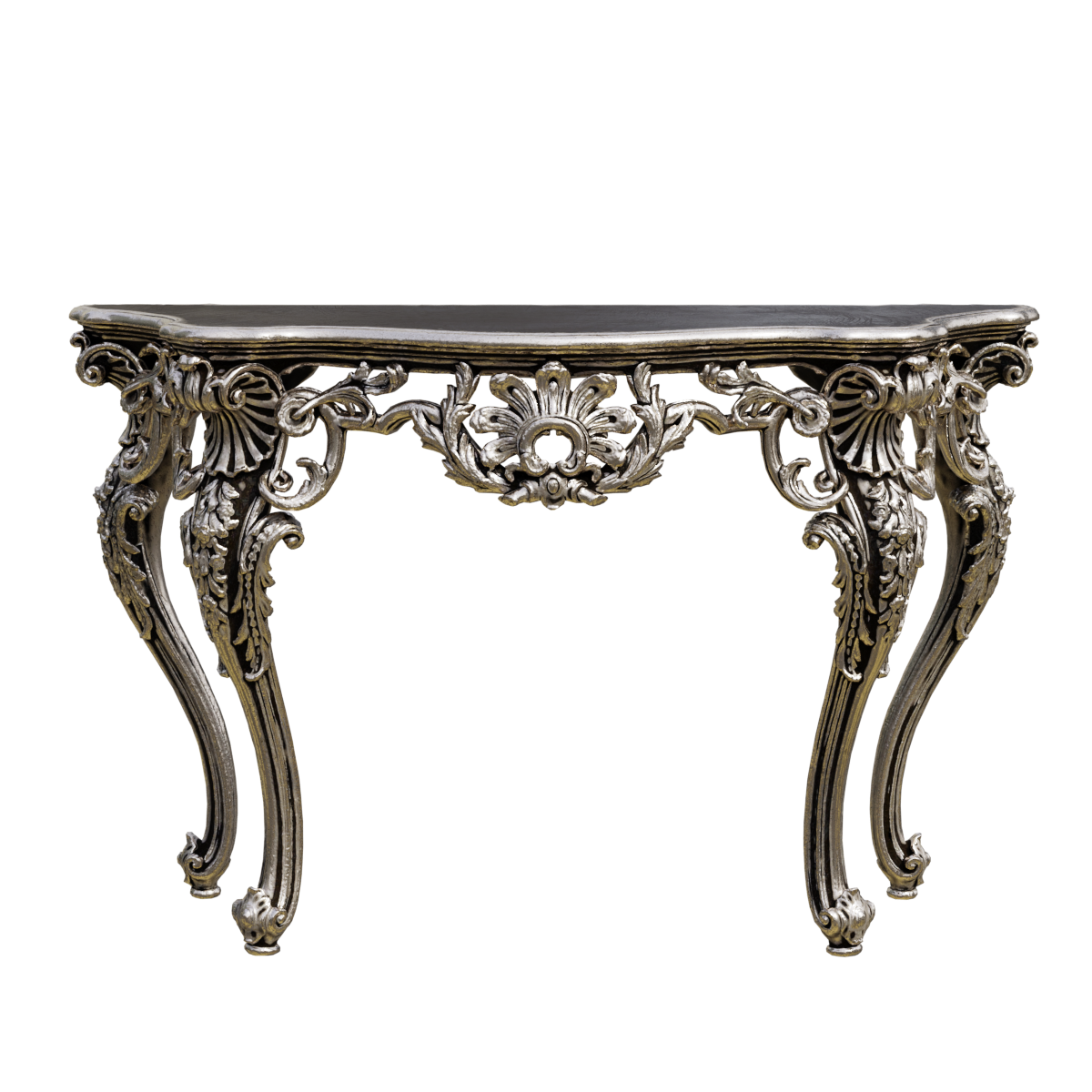 European-style Solid Wood Carved Entrance Luxury Corridor Entrance Table Villa Decoration