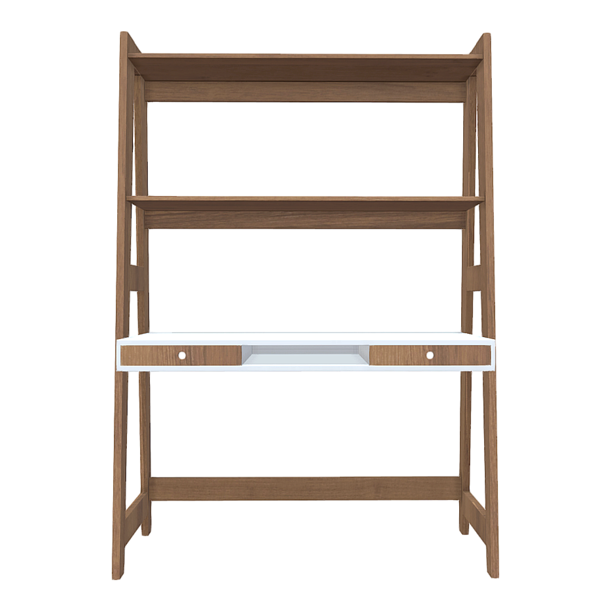 Solid Wood Storage Rack Desk Integrated Dressing Table Study Drawer Table