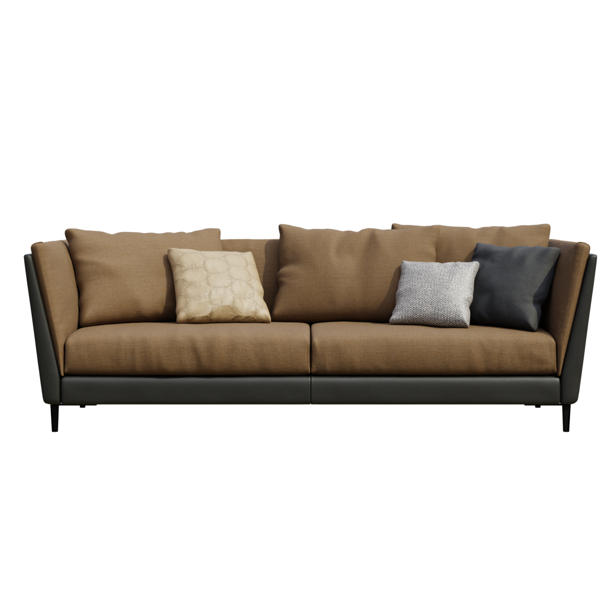 Modern Industrial Style LOFT Business Sofa Brown Fabric Sofa