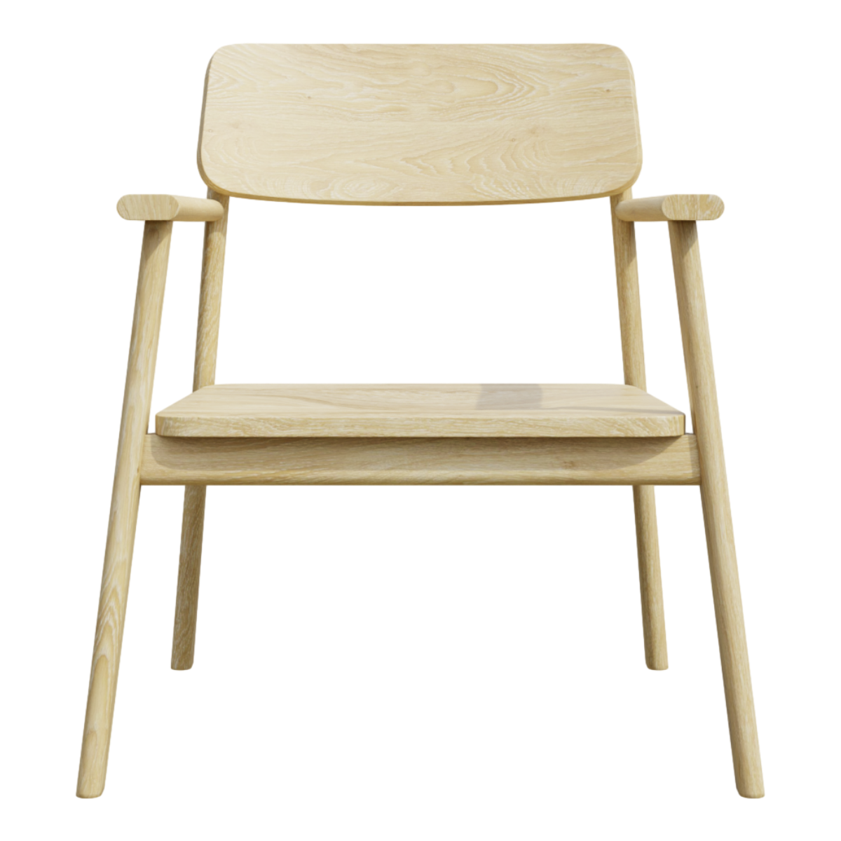 Minimalist Dining Chair Log Backrest Chair Dining Chair Solid Wood Chair Simple Log Color