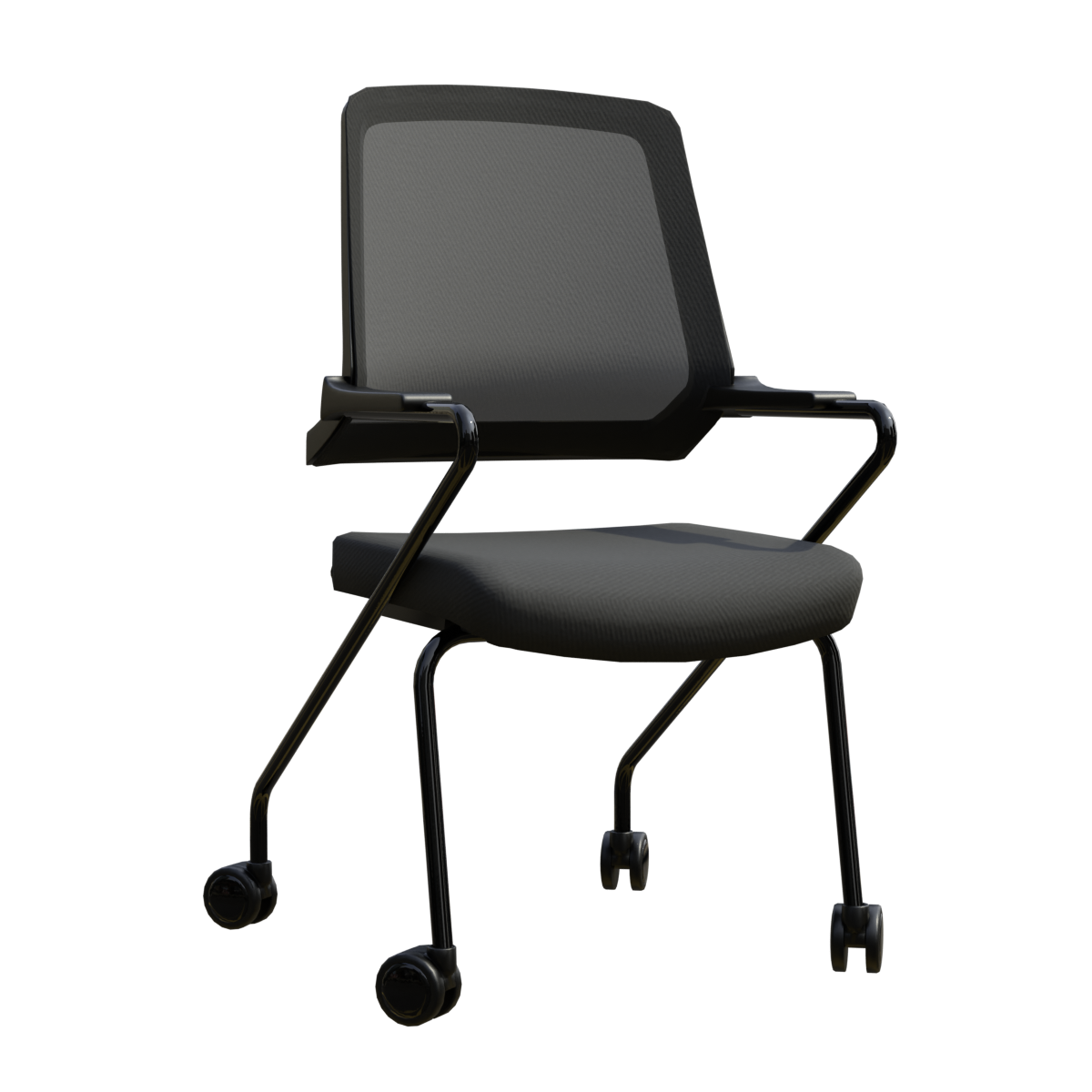 Simple Comfortable Office Chair Ergonomic Computer Chair Staff Mesh Chair Iron Wheelchair