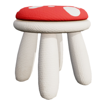Mushroom Kindergarten Small Bench Low Stool Household Round Stool Shoe Changing Stool Ottoman