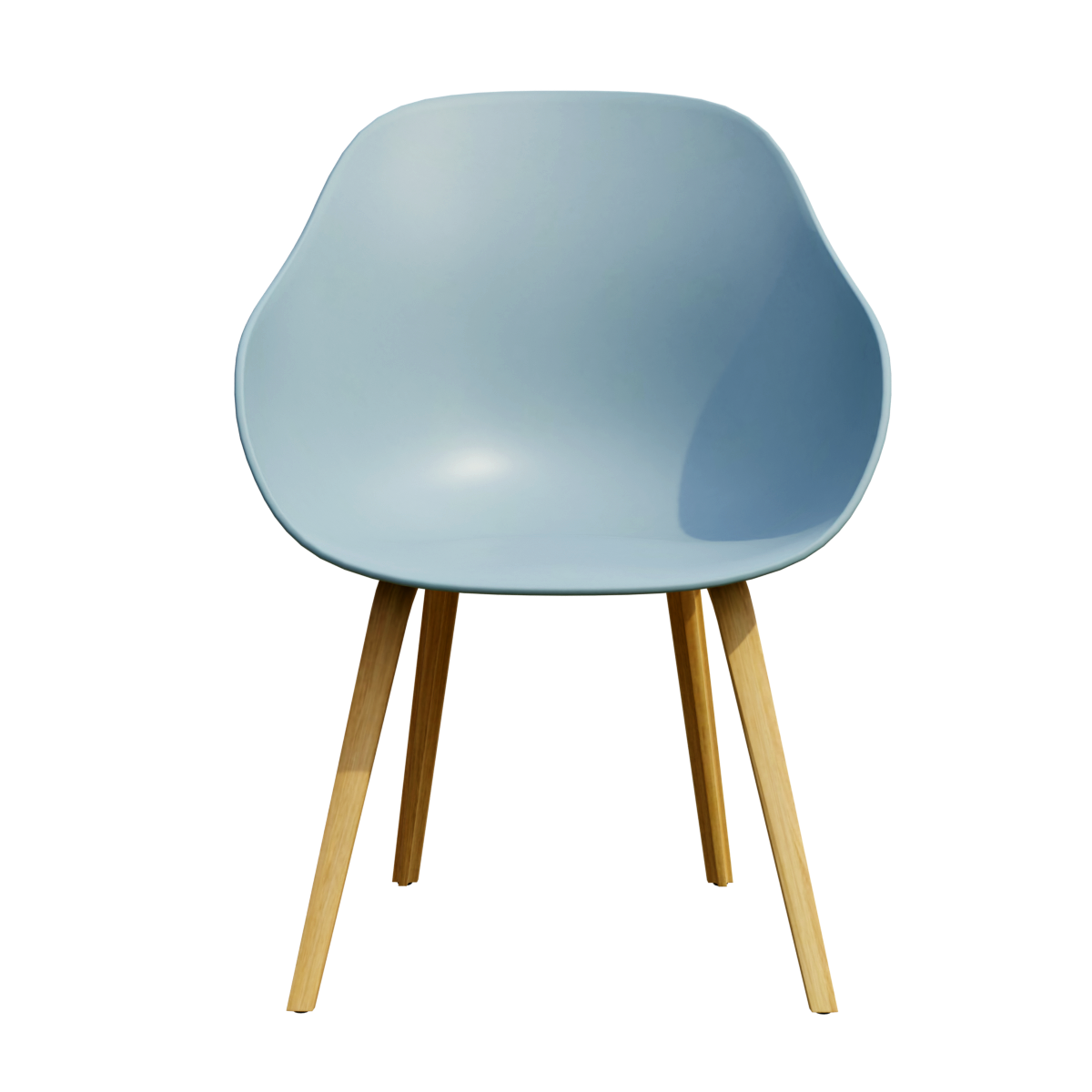 Home Dining Chair 4s Shop Negotiation Backrest Curved Wood Leisure Chair Blue Gray Light Edition