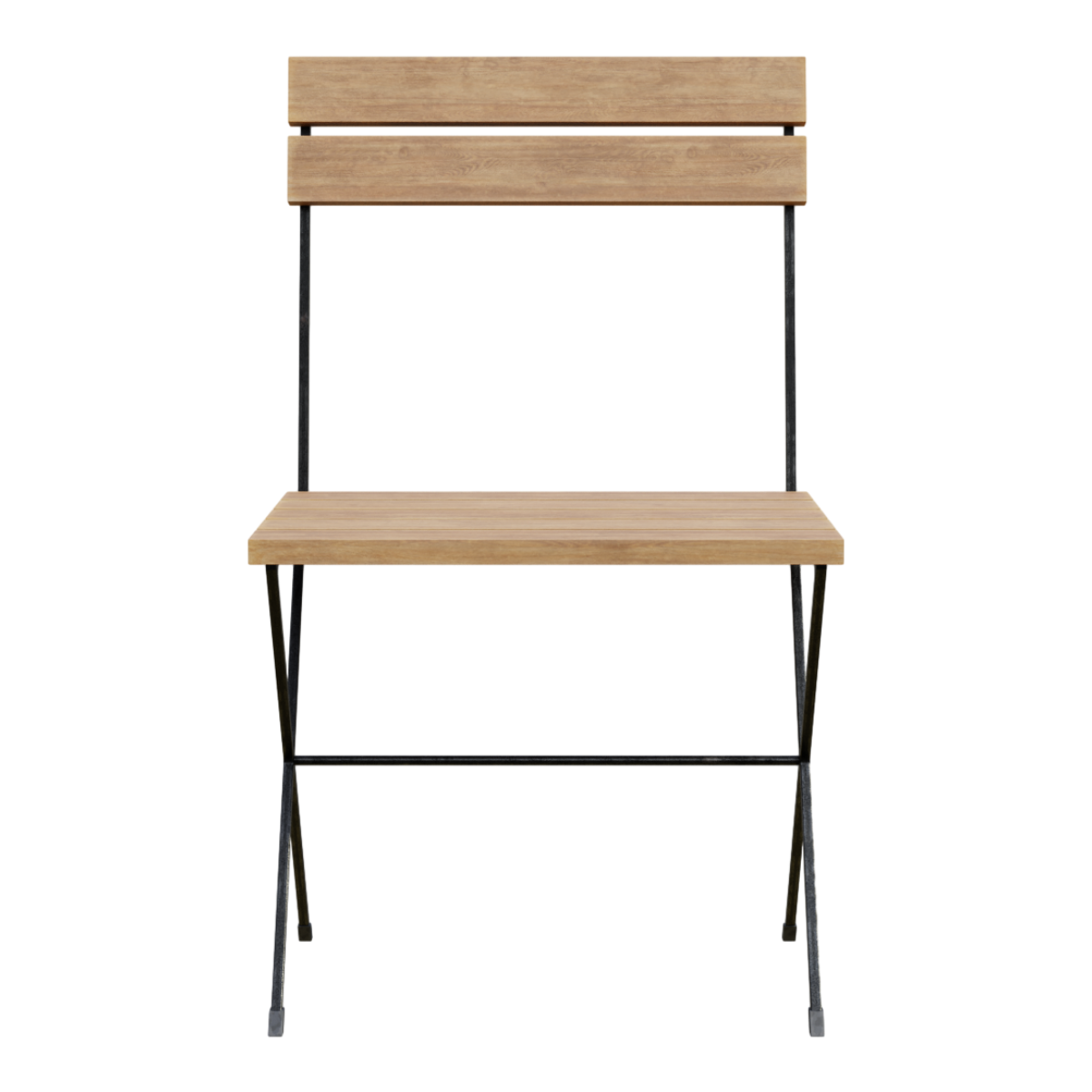 Nordic IKEA Outdoor Leisure Solid Wood Folding Courtyard Balcony Terrace Dining Chair