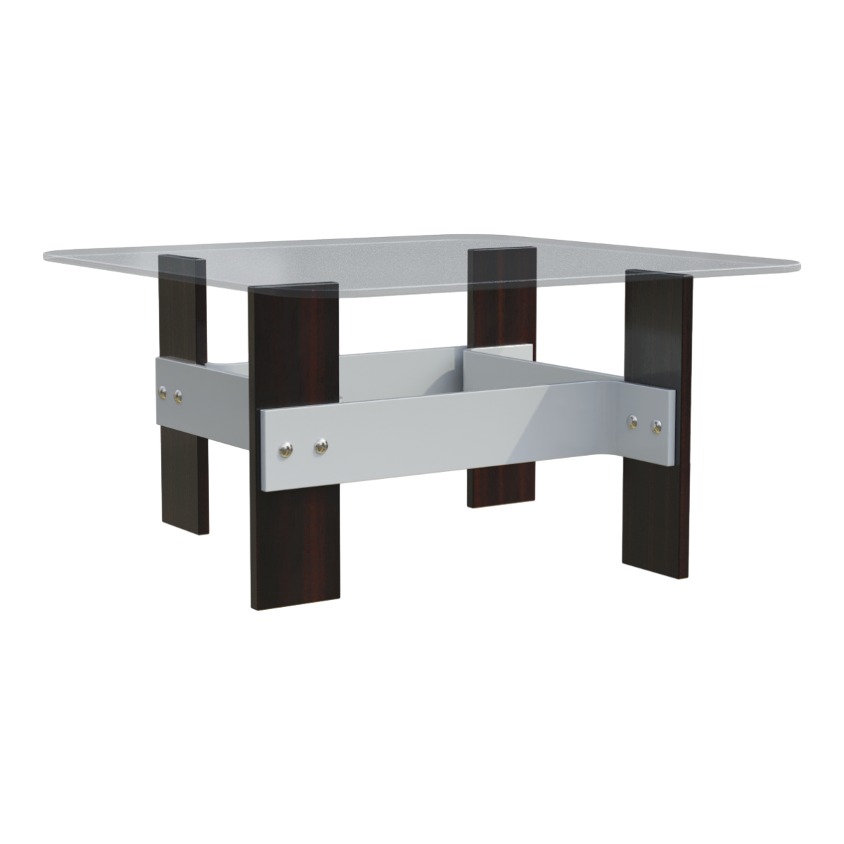Modern Square Tempered Glass Coffee Table Glass Low Table