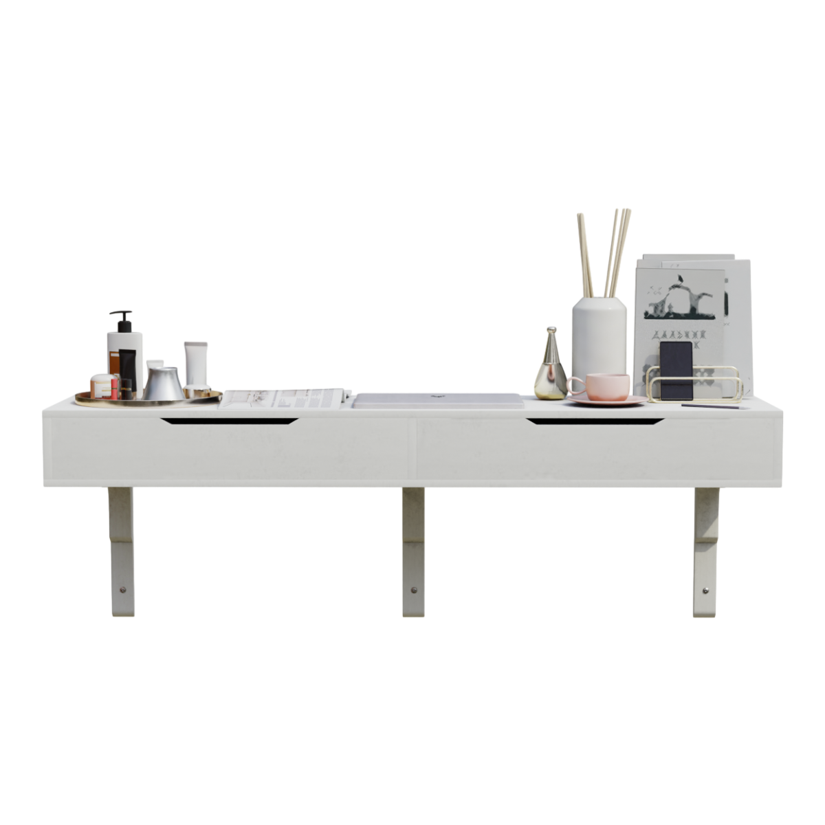 Suspended Dressing Table Light Luxury Dressing Table Desk Bedroom Suspended Wall-Mounted