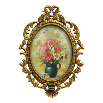 European Classical Flower Oil Painting Living Room Entrance Decorative Painting Dining Room Bedroom Hanging Painting Flowers and Rich Mural Painting