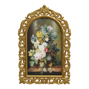 European Classical Flower Oil Painting Living Room Entrance Decorative Painting Dining Room Bedroom Hanging Painting Flowers and Rich Mural Painting