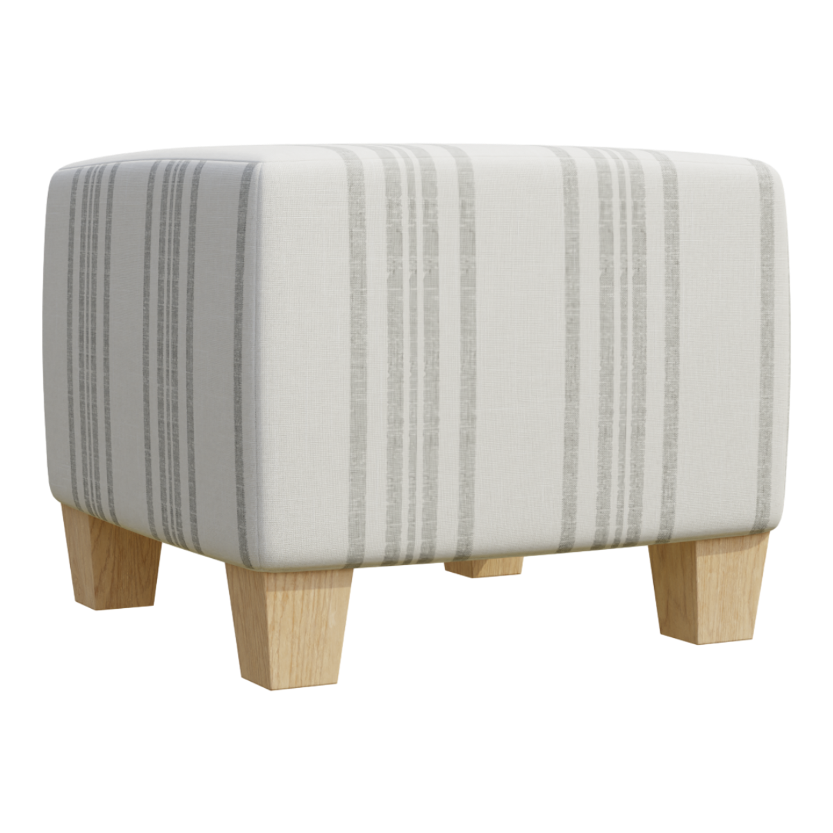 Off white striped light luxury makeup stool soft bag square stool makeup table stool makeup chair solid wood square stool