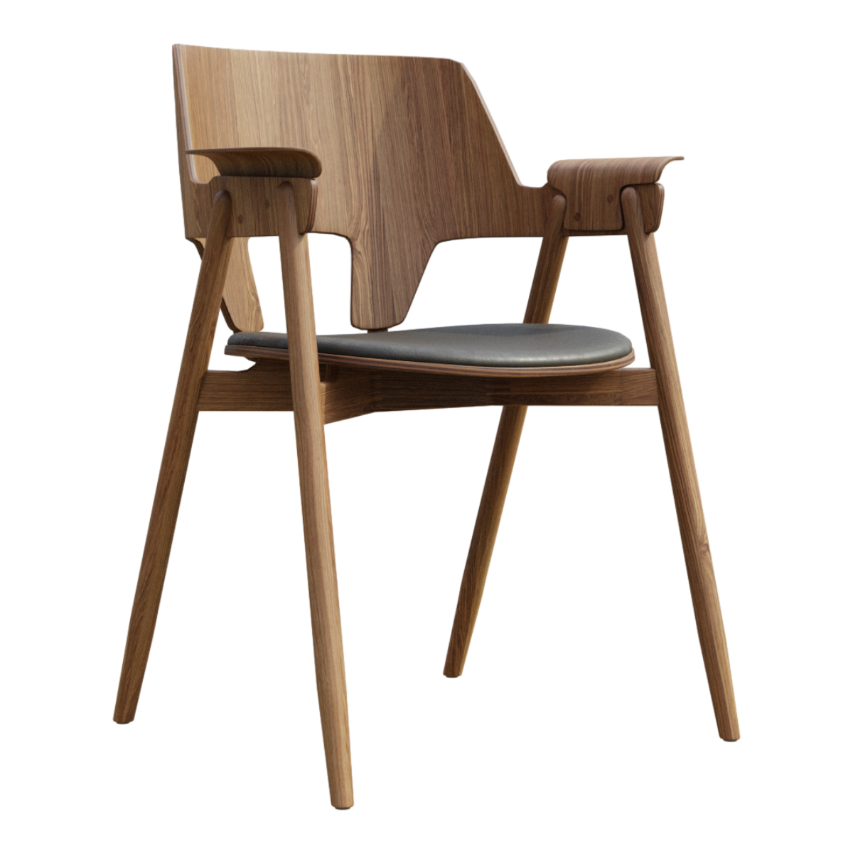 Loft American style countryside solid wood armrests and backrests, vintage leisure chairs, dining chairs, designer office chairs, computer chairs