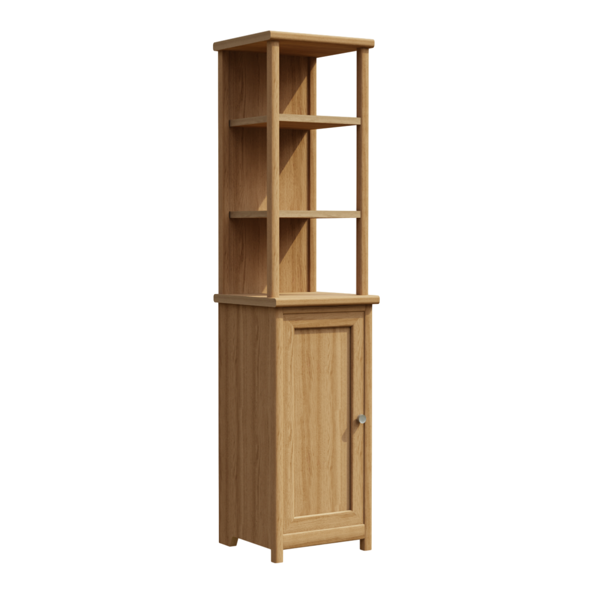 Solid wood bookshelf, simple bookshelf storage cabinet, bookshelf storage, simple bookshelf with single door opening