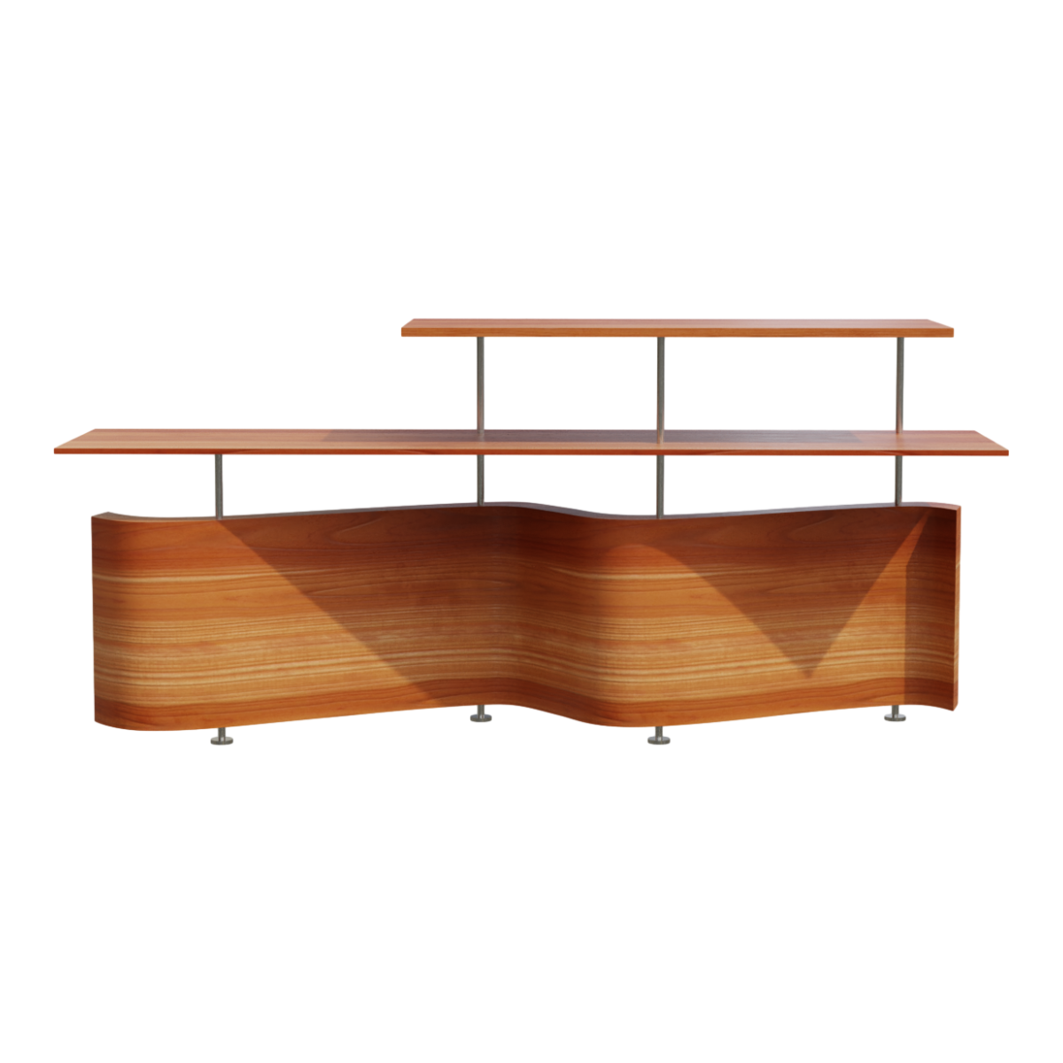 Modern Creative Design Curve Solid Wood Storage Rack Pendant Rack Solid Wood Display Rack