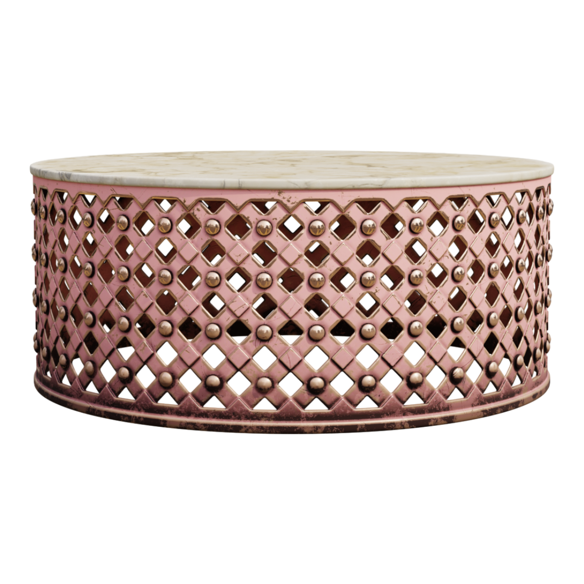 Imitation Vine Weaving Tea Table Wabi Sabi Wind Ins Homestay Round Corner Table Simple Edge Table