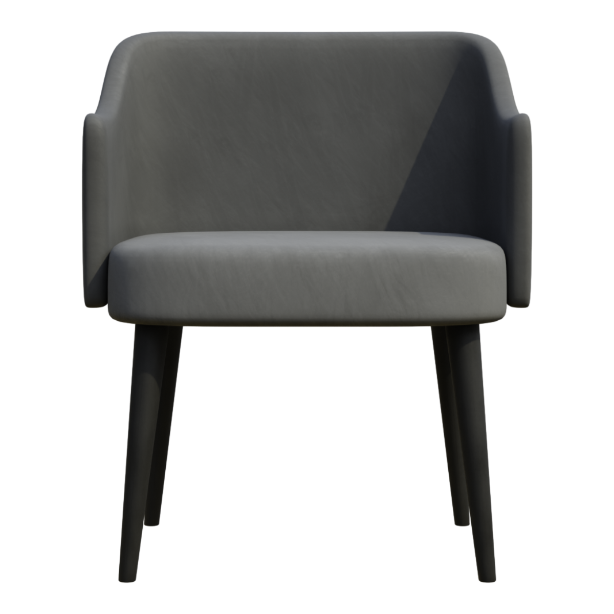 Nordic minimalist single dining chair, fabric armrests, dining chairs, study chairs