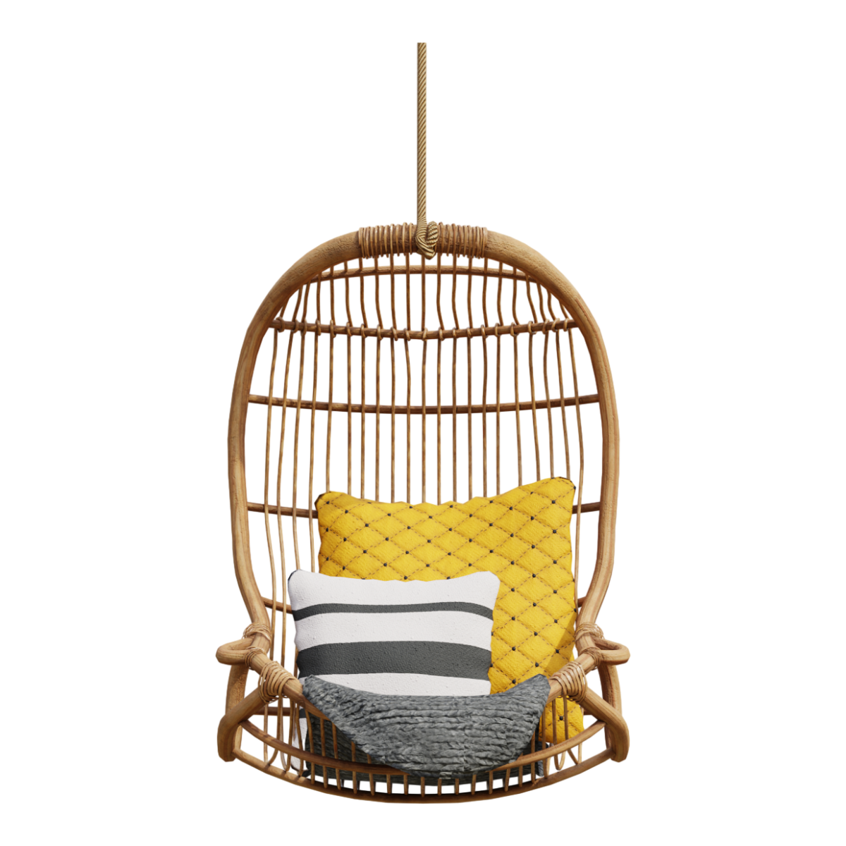 Balcony hanging basket rattan chair Nordic minimalist hanging chair indoor swing