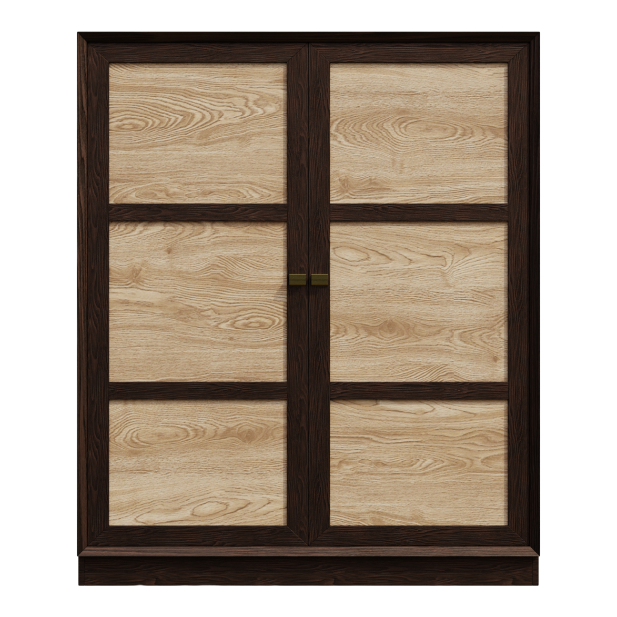 Double door golden handle storage cabinet, side cabinet, dining cabinet