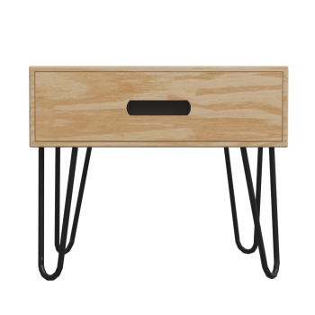 Loft American style solid wood wrought iron small coffee table, corner table, industrial style living room small square table