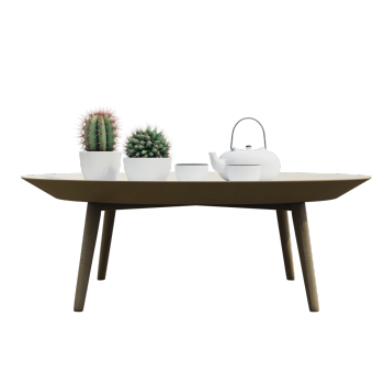 Modern minimalist solid wood round coffee table, tea table, low round table