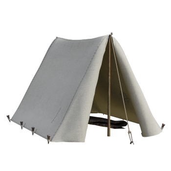 Canvas sunshade simple retro camping tent