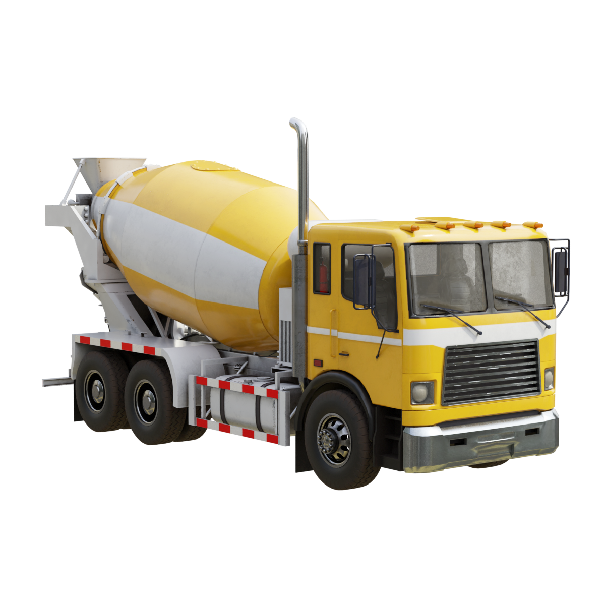 Concrete mixer, front four, rear eight drum small cement merchant concrete transport vehicle