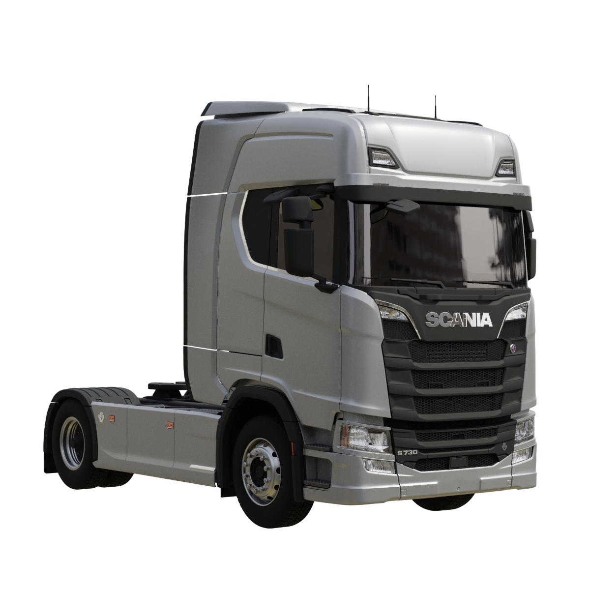 S730 Scania alloy trailer heavy-duty electric truck