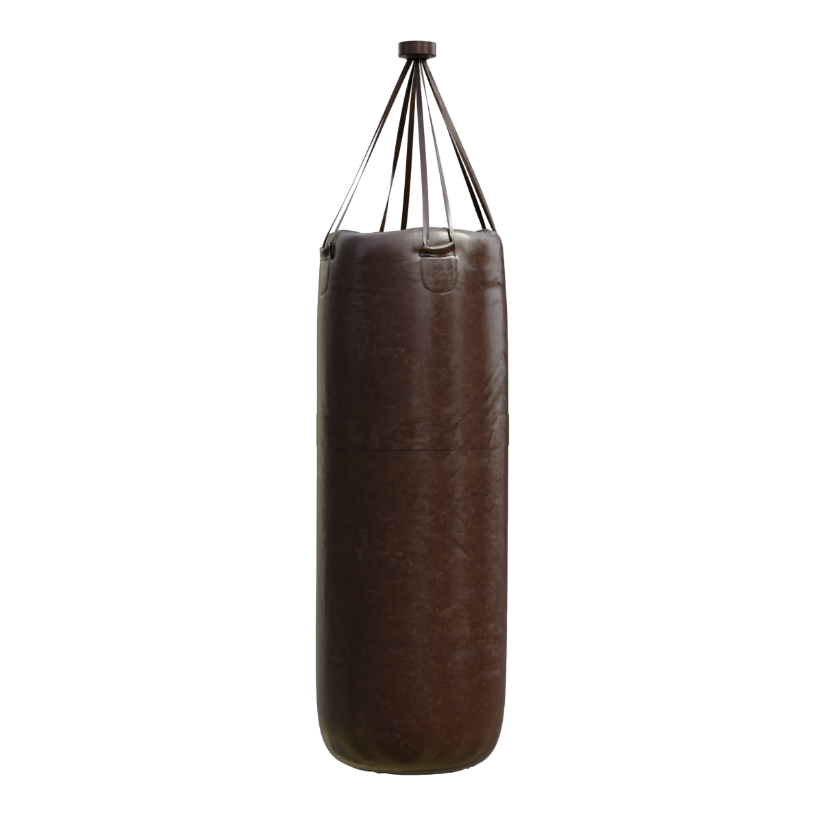 Boxing sandbag Sanda hanging household solid adult oil wax leather sandbag
