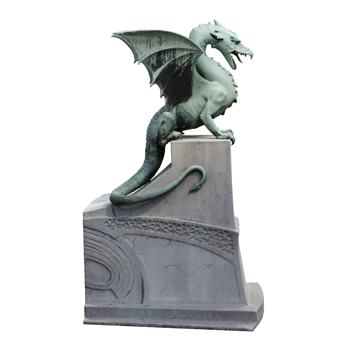 Dragon Bridge in Ljubljana, Slovenia