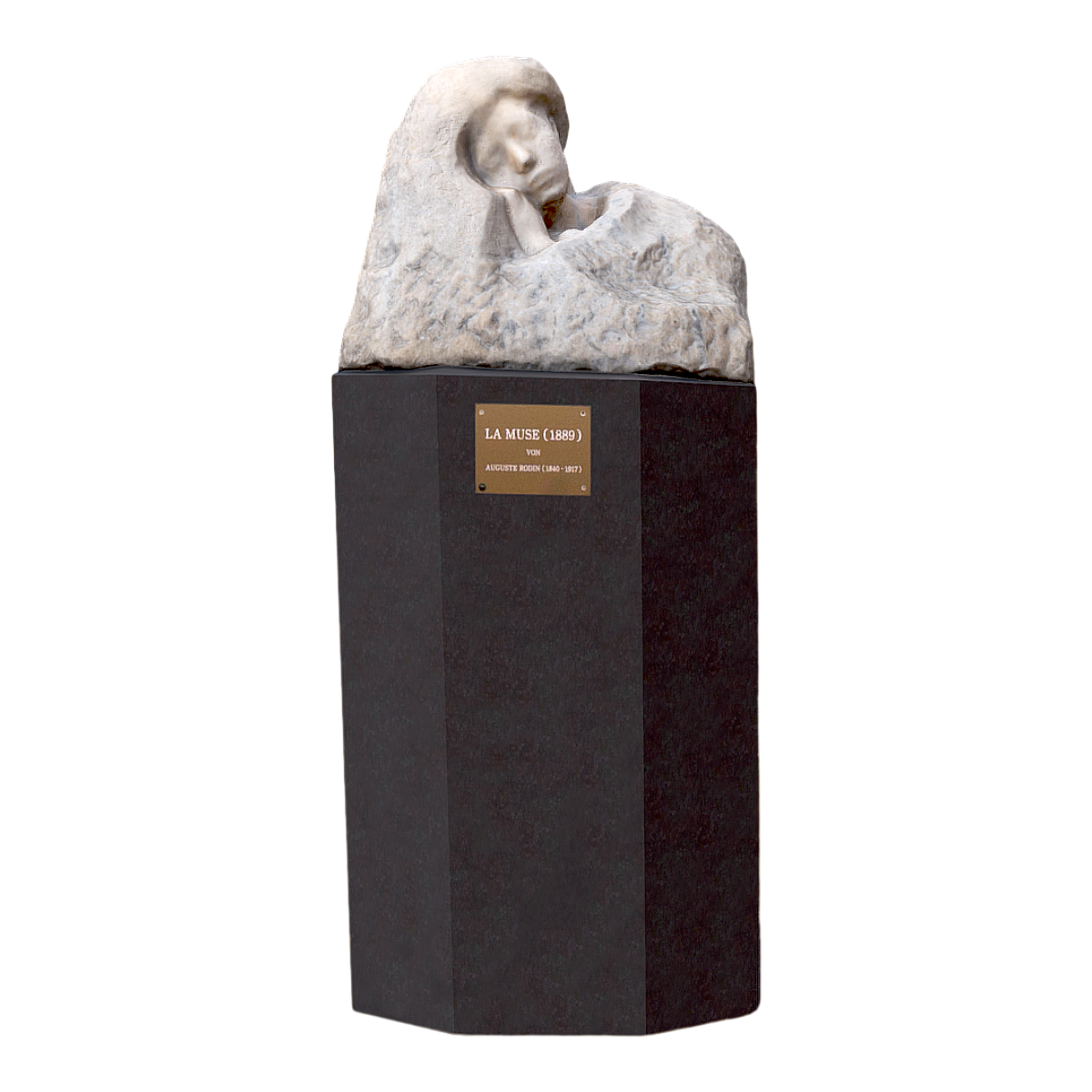 3D Printing STL Format File: A Contemplating Woman