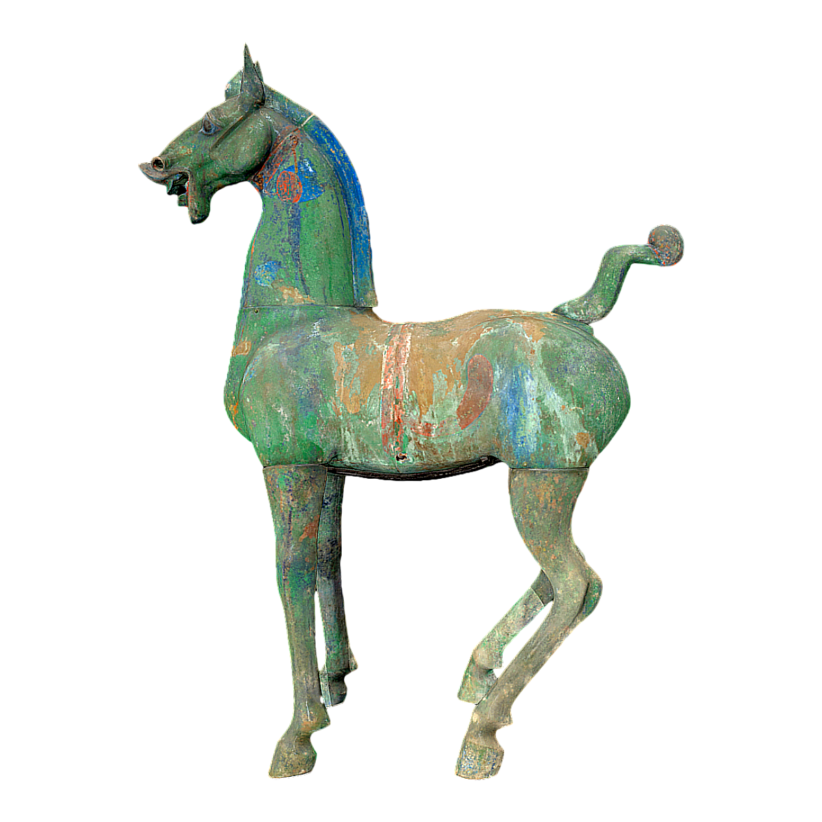 Warring States bronze cross gold hoofed horse (3D printable)