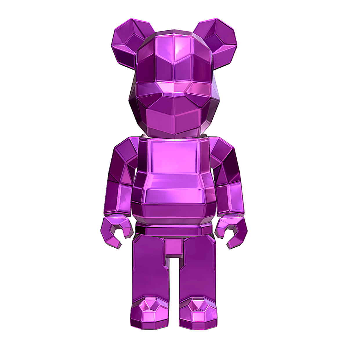 BearBrick with metallic texture