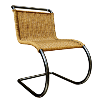 Rattan backrest chair, single person leisure chair, rattan household dining chair