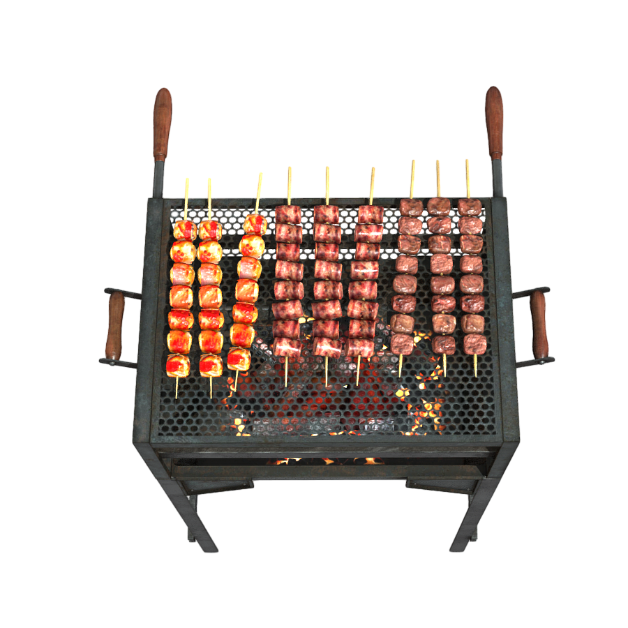Outdoor BBQ Grill 3D Model